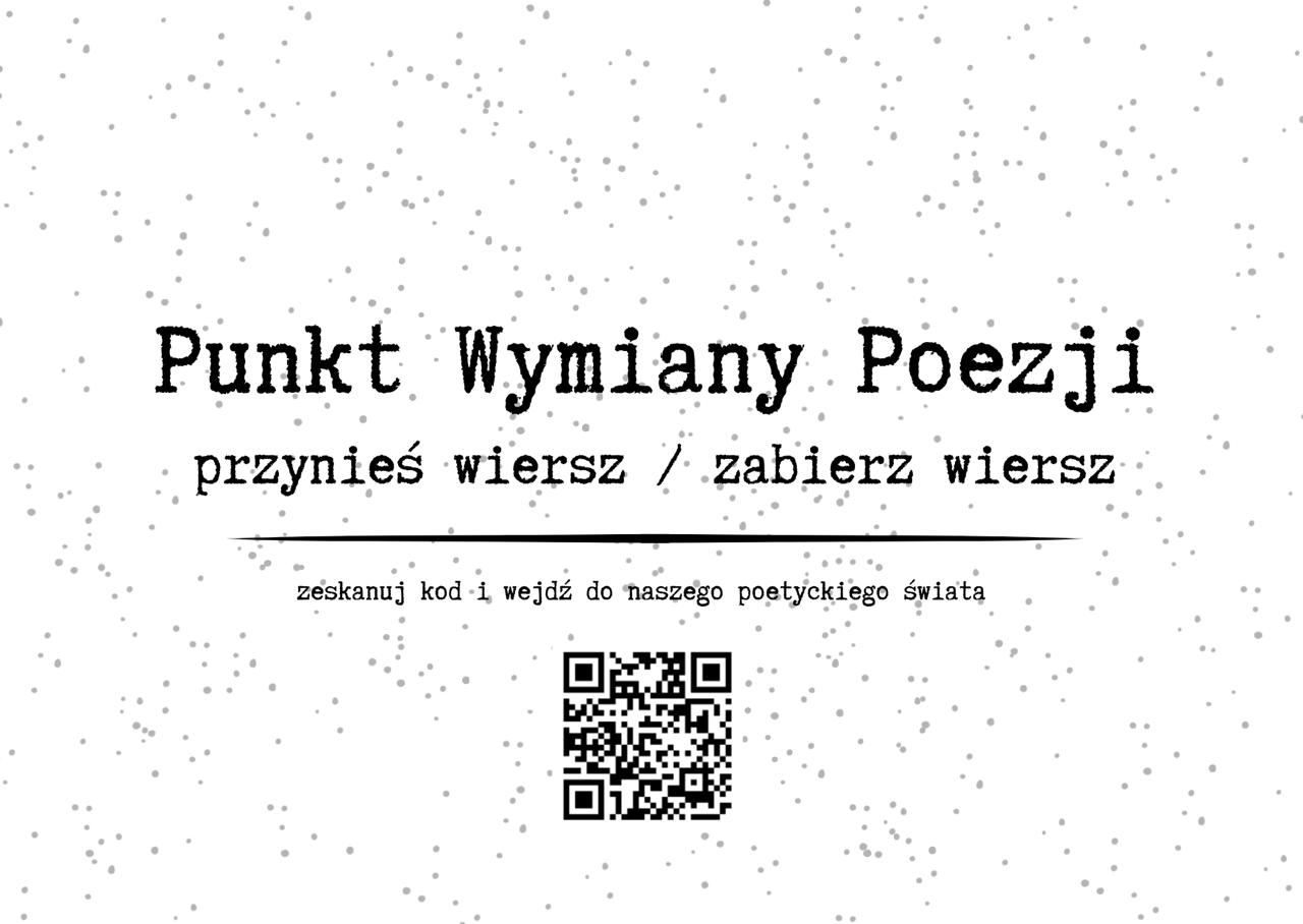 Oficjalna grafika za szybkę Punktu Wymiany Poezji